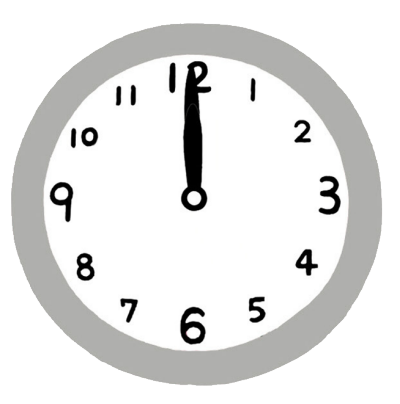 アナログ時計の長針と短針は1日に何度か重なる
